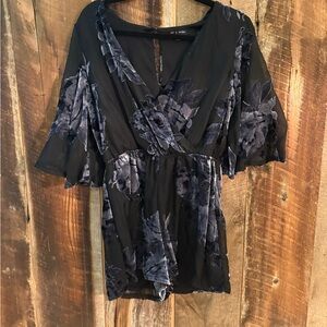 Black Velvet Romper